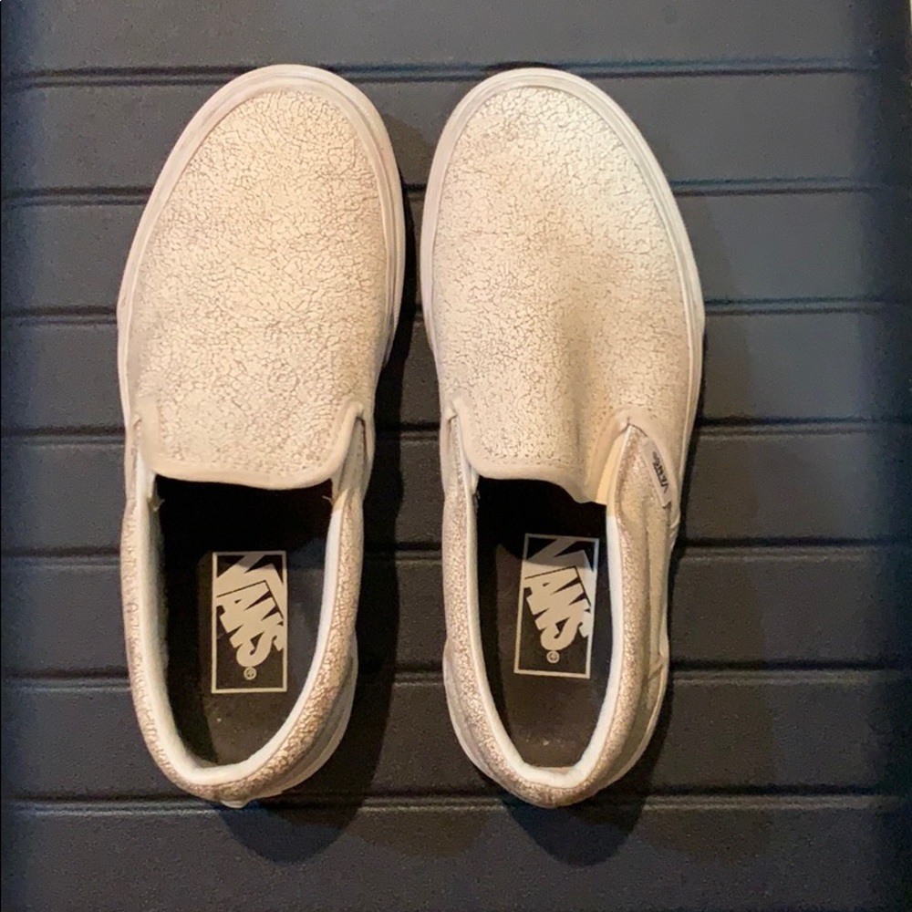 White leather vans
